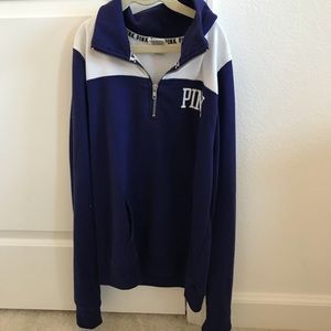 PINK quarter zip collared jacket